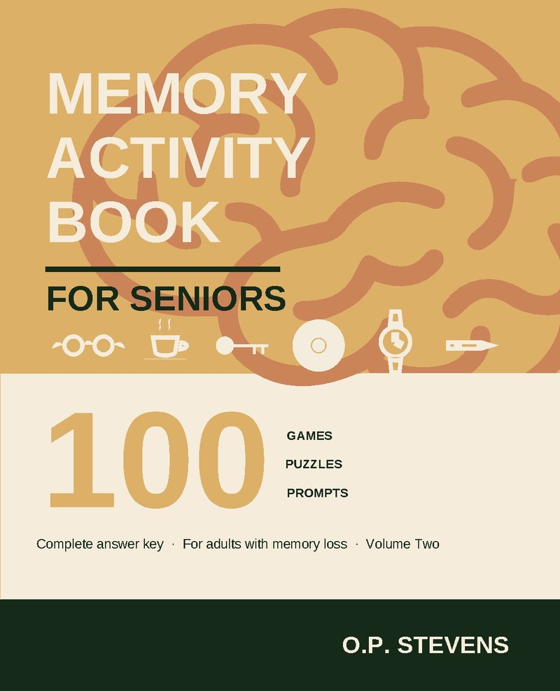 Memory Activity Book for Seniors, Volume Two — amber cover